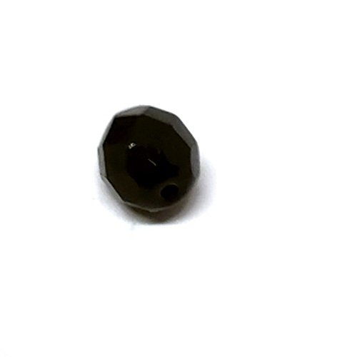 20 perles à facettes 8mm noires