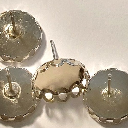 40 supports pour cabochons 12mm