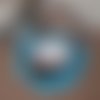 Porte alliances original pour mariage - turquoise chocolat