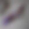 Porte alliances original sur branche de coco - blanc violet et mauve