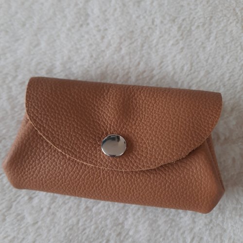 Porte-monnaie multipoche en cuir
