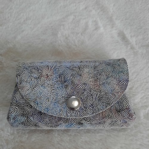 Porte-monnaie multipoche en cuir