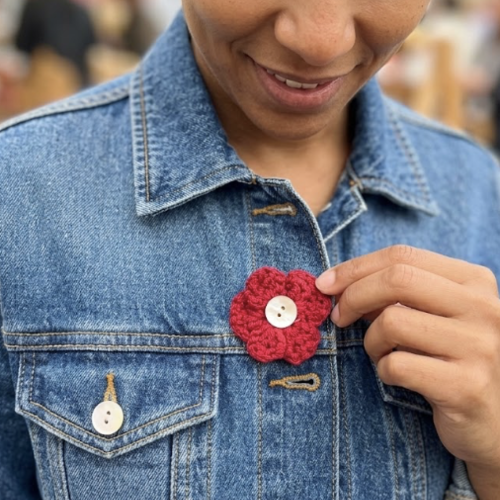 Fleurs pour boutons de manteau ou veste — trois petites fleurs à porter autrement