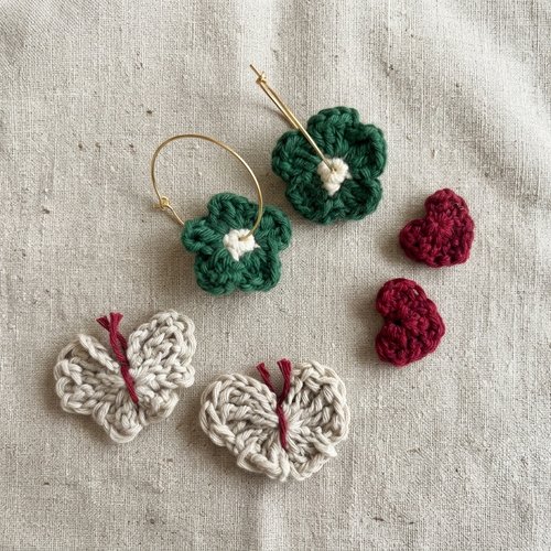 Créoles au crochet modulables – une paire, mille façons de les porter