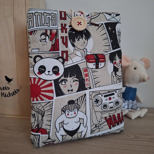 Pochette à livre "manga"