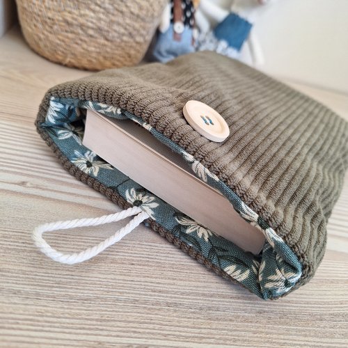 Pochette à livre "kaki"