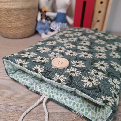 Pochette à livre en lin