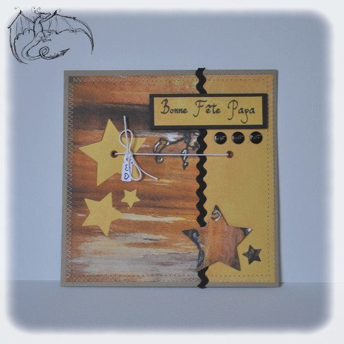 Carte Fete Des Peres Bonne Fete Papa Scrapbooking Un Grand Marche