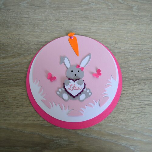 Faire Part Theme Lapine Version Fille Un Grand Marche