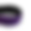 3 coupons de 5m de cordon suedine sequin violet  6mm - création bijoux-