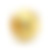5 perles intercalaires dorées rondes 10mm - sc0141013