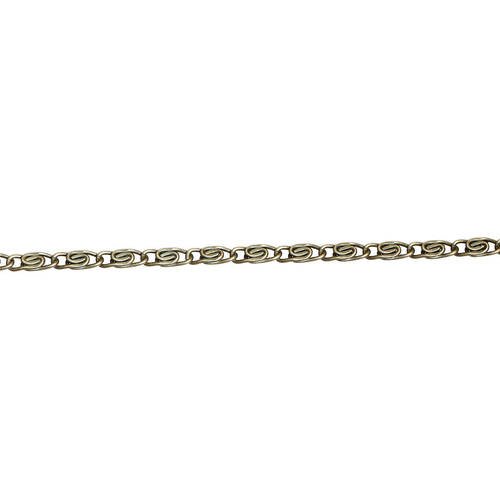35 m de chaine escargot bronze 7x2.8mm- création bijoux-