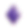 Lot 100 sequins émaillés losange violet 16mm- création bijoux -