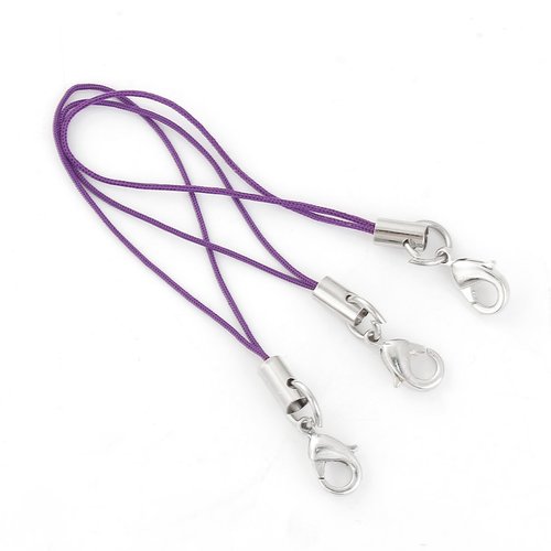 Lot 500 straps cordons attaches portable violet