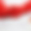 28 m de fil nylon tressé 1mm rouge- création bijoux 