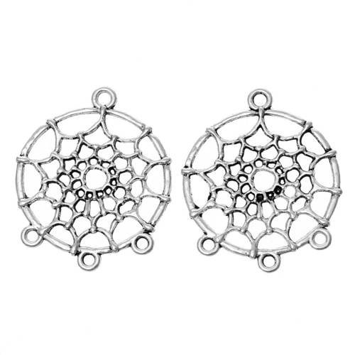 10 Pendentif Breloque connecteur Doré Dream catcher Attrape rêve 19x14mm SC0090