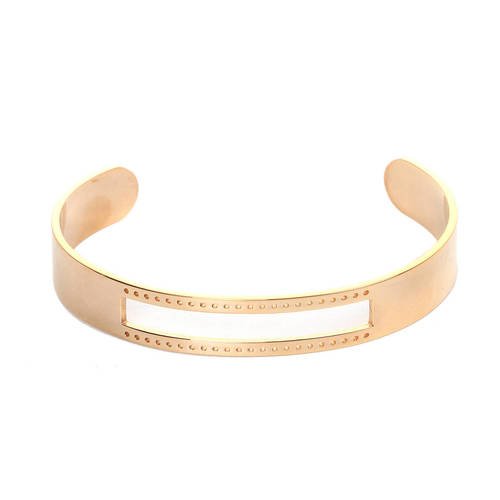 5 supports bracelets jonc doré pour tissage perles, miyuki - création bijoux -