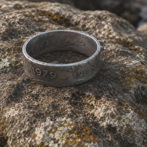 Bague 2 francs la semeuse