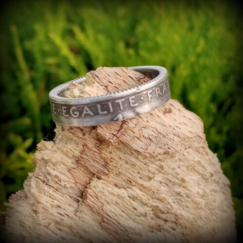 Bague argent 1 franc la semeuse