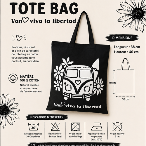 Tote bag van viva la libertad