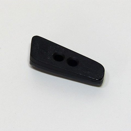 Bouton noir 50 mm, forme buchette 