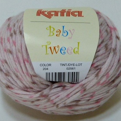 5 pelotes de laine katia baby tweed