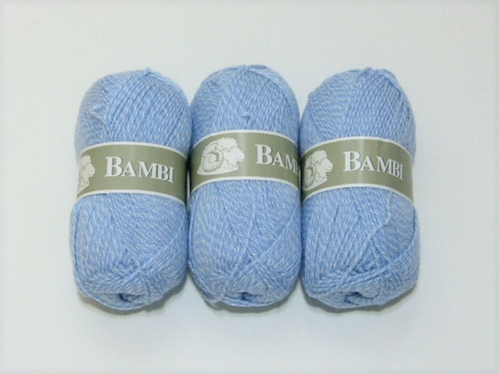 Pelote de laine Blanche Bambi, tricot layette pas chère - Badaboum