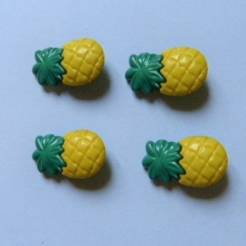4 boutons en forme d 'ananas  25 mm
