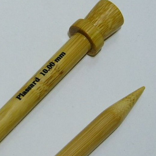 Aiguilles à tricoter bambou plassard n°10