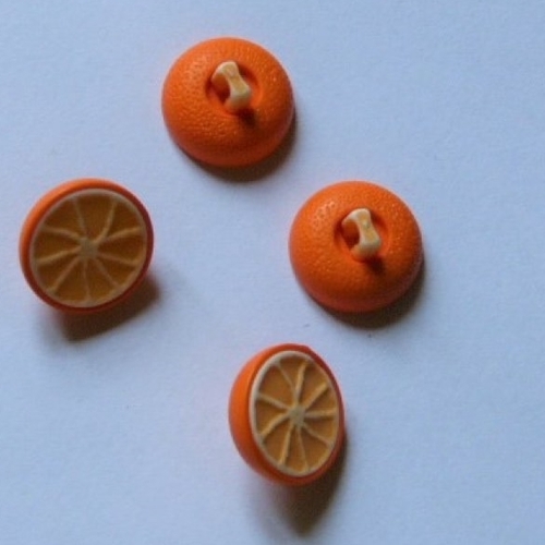 4 boutons en forme d 'orange  15 mm