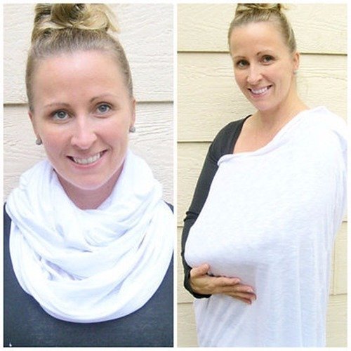 Echarpe d'allaitement bébé foulard d'allaitement tendance et 2 en 1 couverture l'allaitement