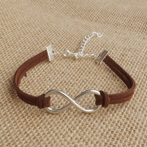 Bracelet à breloques infini symbole bijoux amour bracelet pierre de naissance cadeau pour son meilleur ami cadeau pour lui amour minimaliste