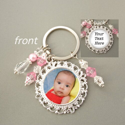 Bijoux photo bébé porte-clés photo personnalisé porte-clés photo personnalisé porte-clés double face porte-clés cadeau pour nouvelle maman