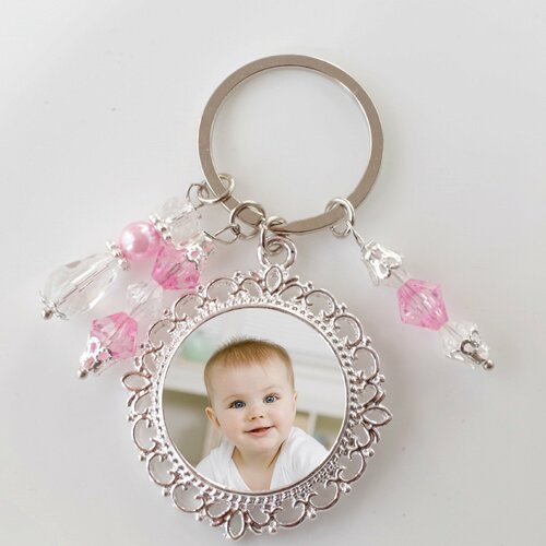 Ge cadeau personnalisé double nouveau grand-mère porte-clés bébé photo bijoux photo personnalisé  porte-clé cadeau pour maman