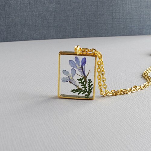 Vraie fleur en collier de résine - bijoux de fleurs séchées - collier  botanique cadeau de fête des mères maman cadeau unique pour les femmes - Un  grand marché