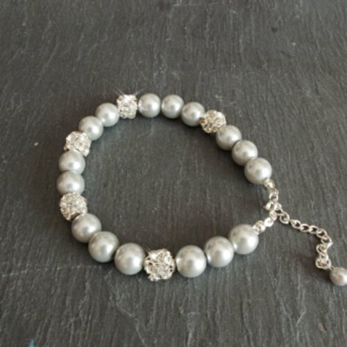 Bracelet de perles de mariage bracelet de perles de mariage fille de fleur bijoux cristal swarovski perle bracelet cadeau pour les femmes