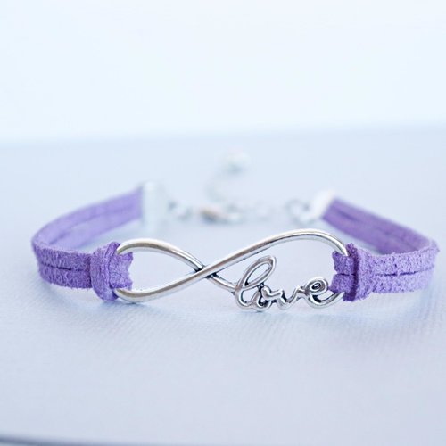 Bracelet infini personnalisé femme bracelet amour cadeau pour  amie infinity signe bijoux cadeaux pour hommes femmes soeur