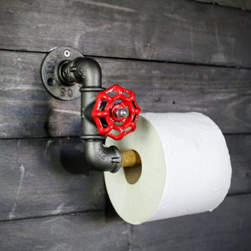 Dérouleur de papier toilette industriel – déco wc – idée cadeau originale