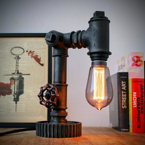 Lampe de chevet style industriel
