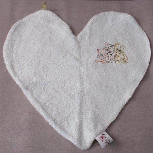 Essuie-pattoune coeur