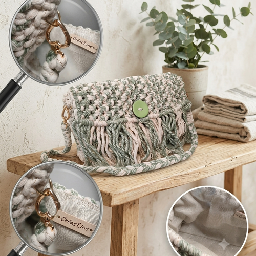 Sac bandoulière macramé
