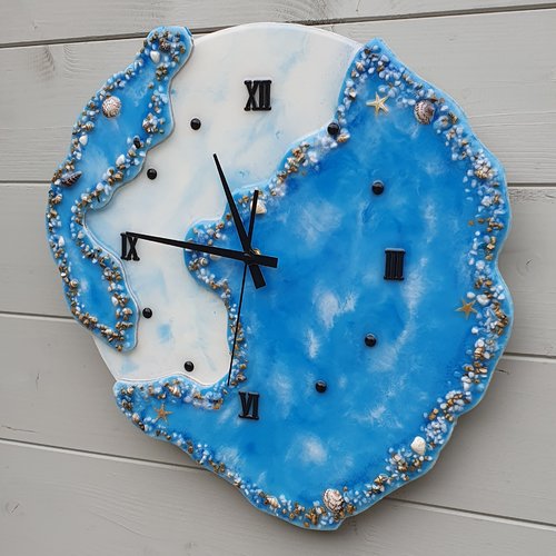 Horloge géode océan