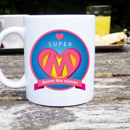 Mug super maman version super héros !