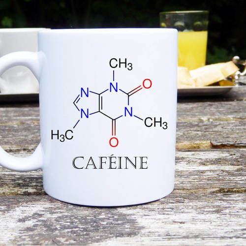 Mug café du chimiste ! a vous les molécules de caféines pour vous réveiller !