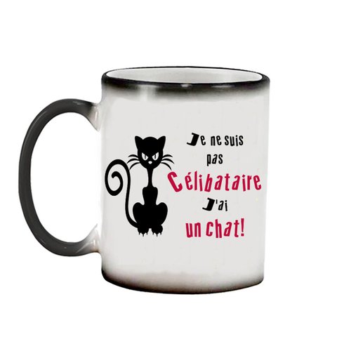 Mug personnalisé chat humour, cadeau original et unique - Un