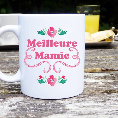 Mug meilleure mamie ,mug classique, mug original, idée cadeau, fête des grand-mères