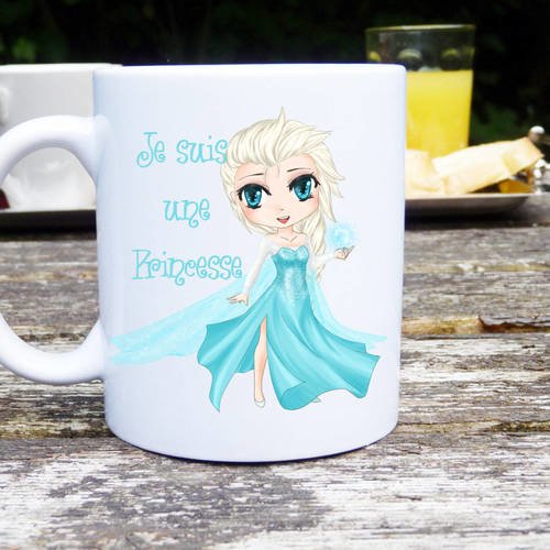 Mug à personnalisé, mug princesse, mug original et personnalisable, cadeau , tasse céramique classique