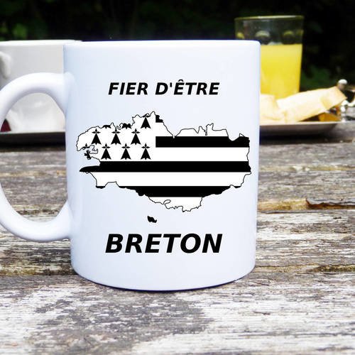 Mug à personnalisé, bretagne, fier d'etre breton, mug original et personnalisable, cadeau , tasse céramique