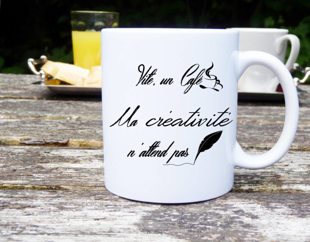 Mug café avec motif original et texte rigolo en cadeau pas c, mug cafe 