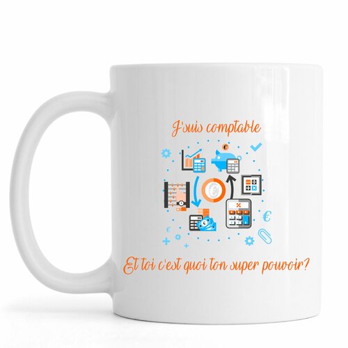Mug personnalisé comptabilité  !  mug original, idée cadeau, comptable, anniversaire, mug classique ou  magique,